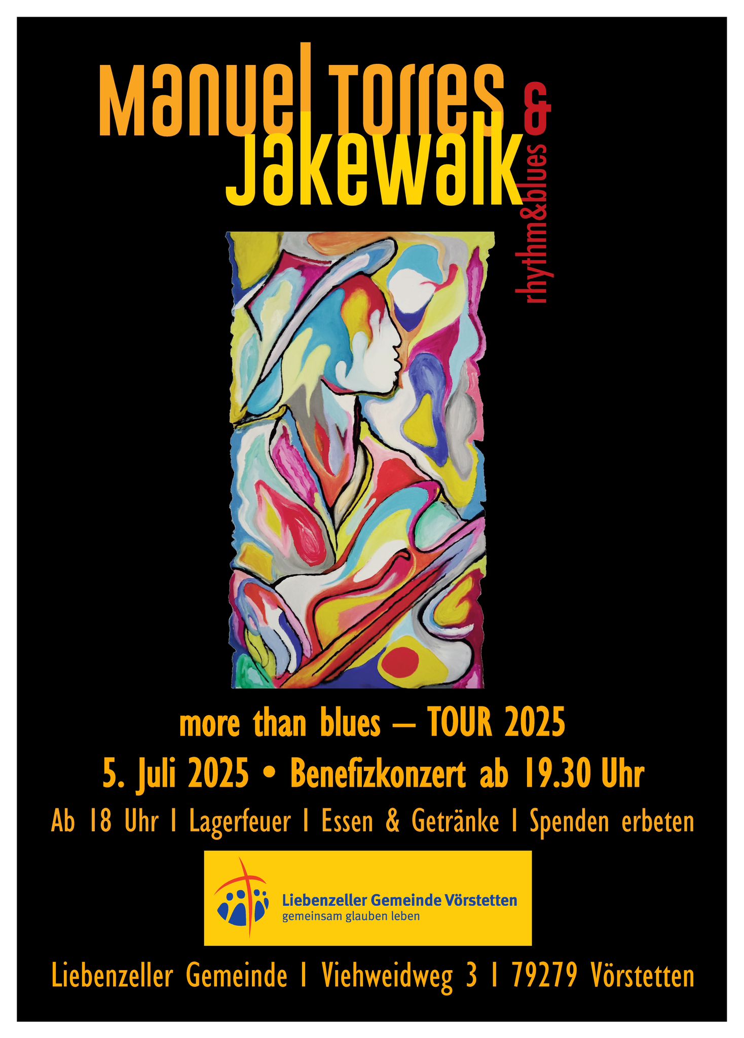 Jakewalk Bluesband Benefizkonzert 5th July 2025 in Vörstetten